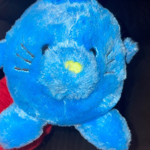 Plush Blue Bunny Stuffed Animal - Picture 3 of 4